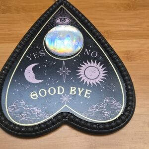Mystical Divination Board Planchette Ouija Decor Palm Reader Yes No Goodbye Moon